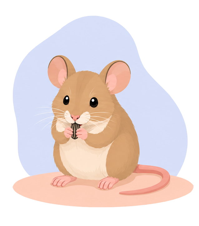Ilustración de pequeño mamífero no convencional